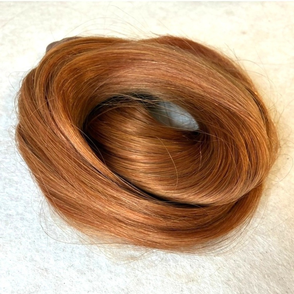 Glam Seamless Invisi-Clip Hair Extensions #32 Pumpkin Spice 7 Wefts 24" 180g NEW